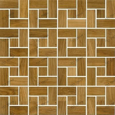 Мозаика и 3D панели из дерева Tarsi Городок 402 Дуб Селект с брашью (Текстурированная) 331х331 мм 1401100130