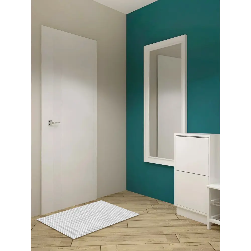 Коврик грязезащитный ЭВА Ромб 68x120 см цвет белый 89407936 STLM-2086206 Santreyd 