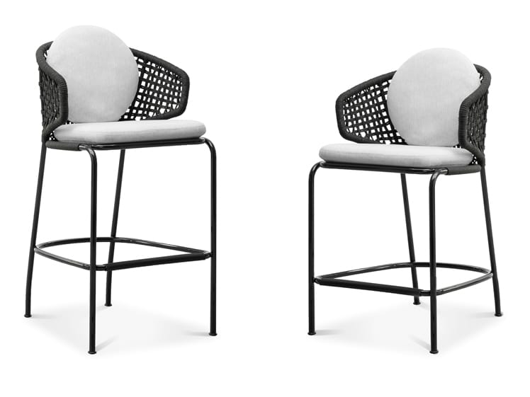 Высокий стул со спинкой на открытом воздухе Minotti Aston Cord Outdoor ARCH-00137903