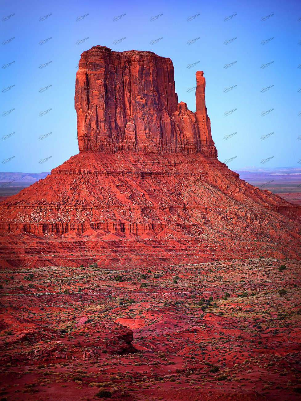 Фотокартина 53х70 см "Однажды на Диком Западе" PANKOVSKY STUDIO ПЛАСТИФИКАЦИЯ 015895 Красный;синий 