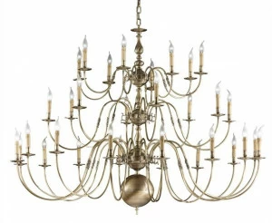 Possoni Illuminazione Антикварная бронзовая люстра Flemish 507/16+8+8