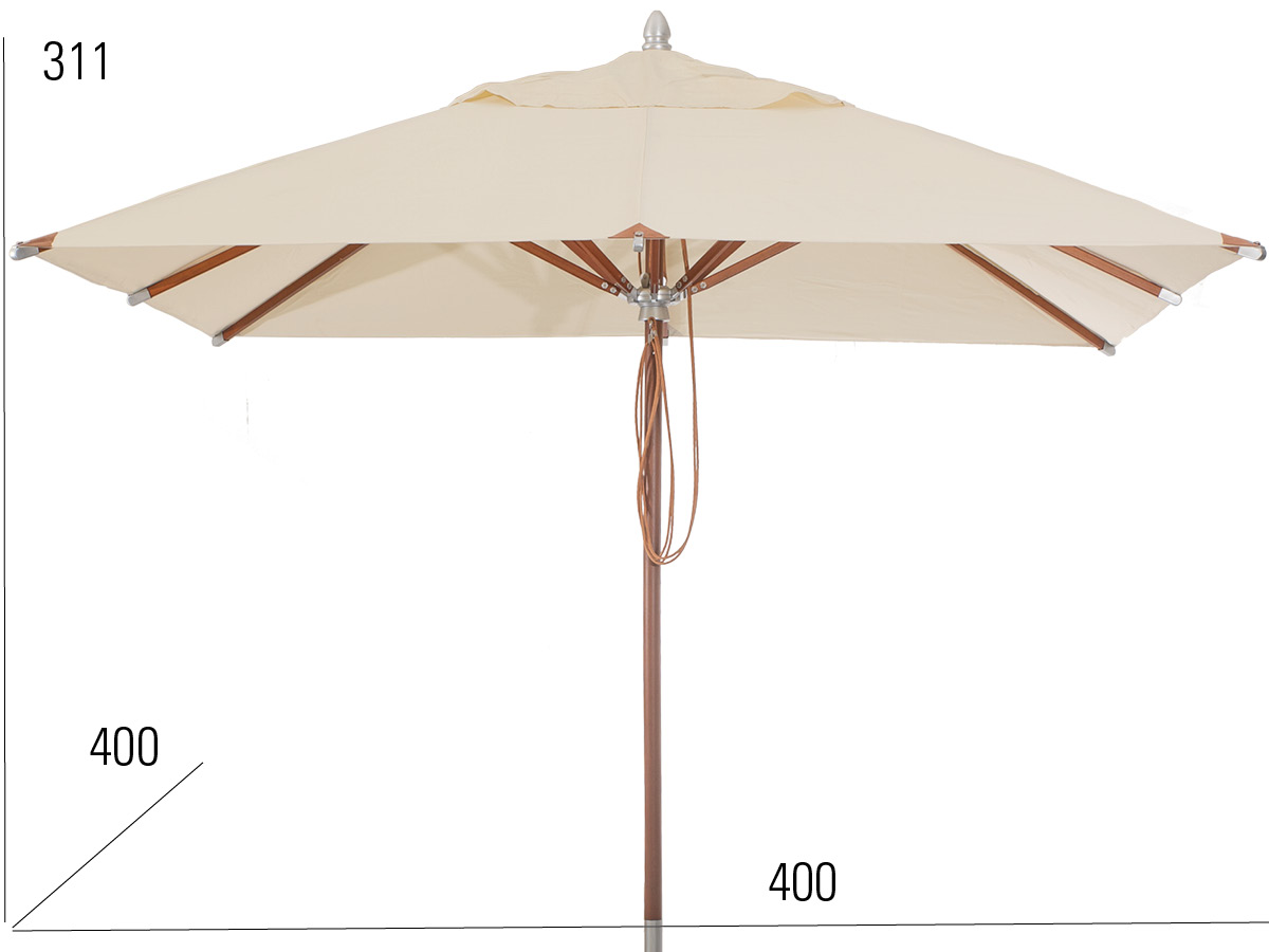 66.00.0043 Зонт Sunrise квадрат 4 x 4 м - uni natural Mbm - Вид №2