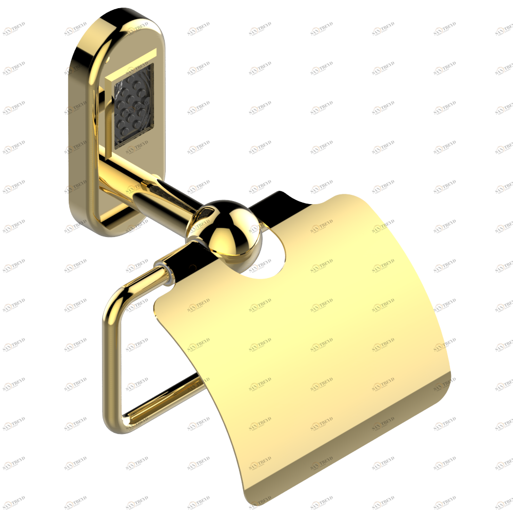 A2C-538AC Бумагодержатель с крышкой настенный Thg-paris Oceania Золото A2C-538AC CAT.F