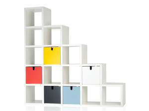 Модульный книжный шкаф из АБС-пластика