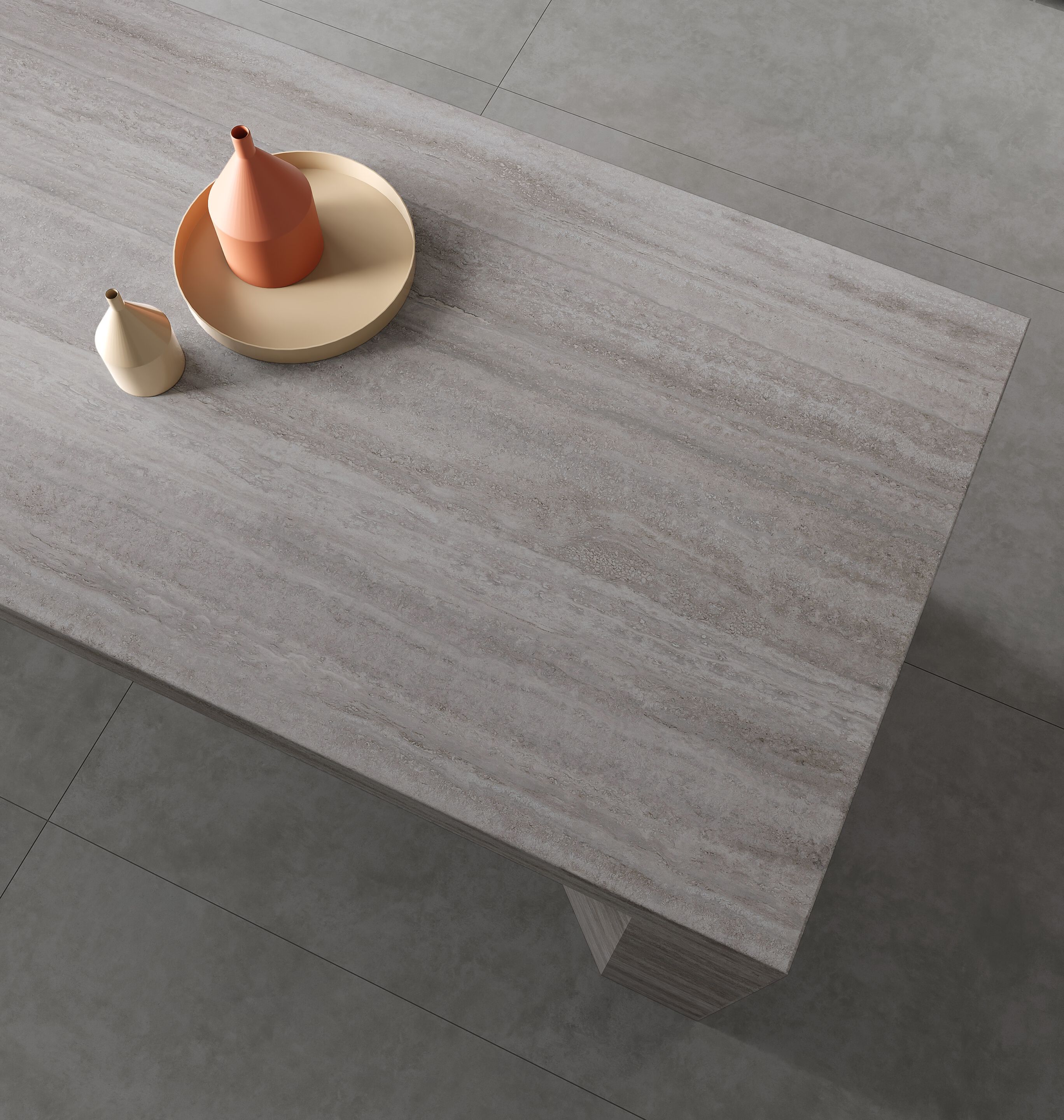 Травертин эффект керамогранит пол/покрытие для интерьера и экстерьера Kaleseramik плиты ARCH-00092700 - Вид №2