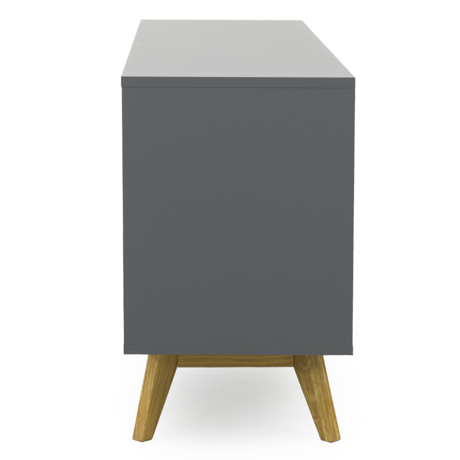 Сервант большой Tenzo Bess, 82х200х43 см, дуб, серый 2176014 - Вид №4