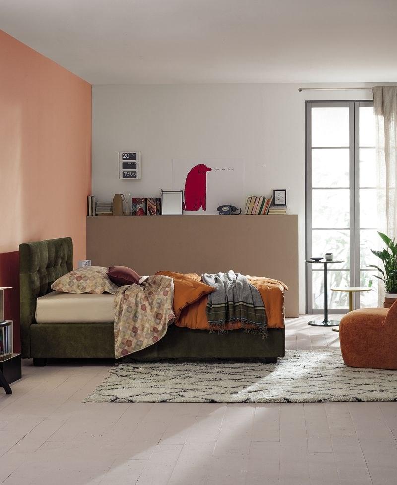 Twils Односпальная кровать с тафтинговым изголовьем Max capitonné sun-id-1398690 - Вид №1