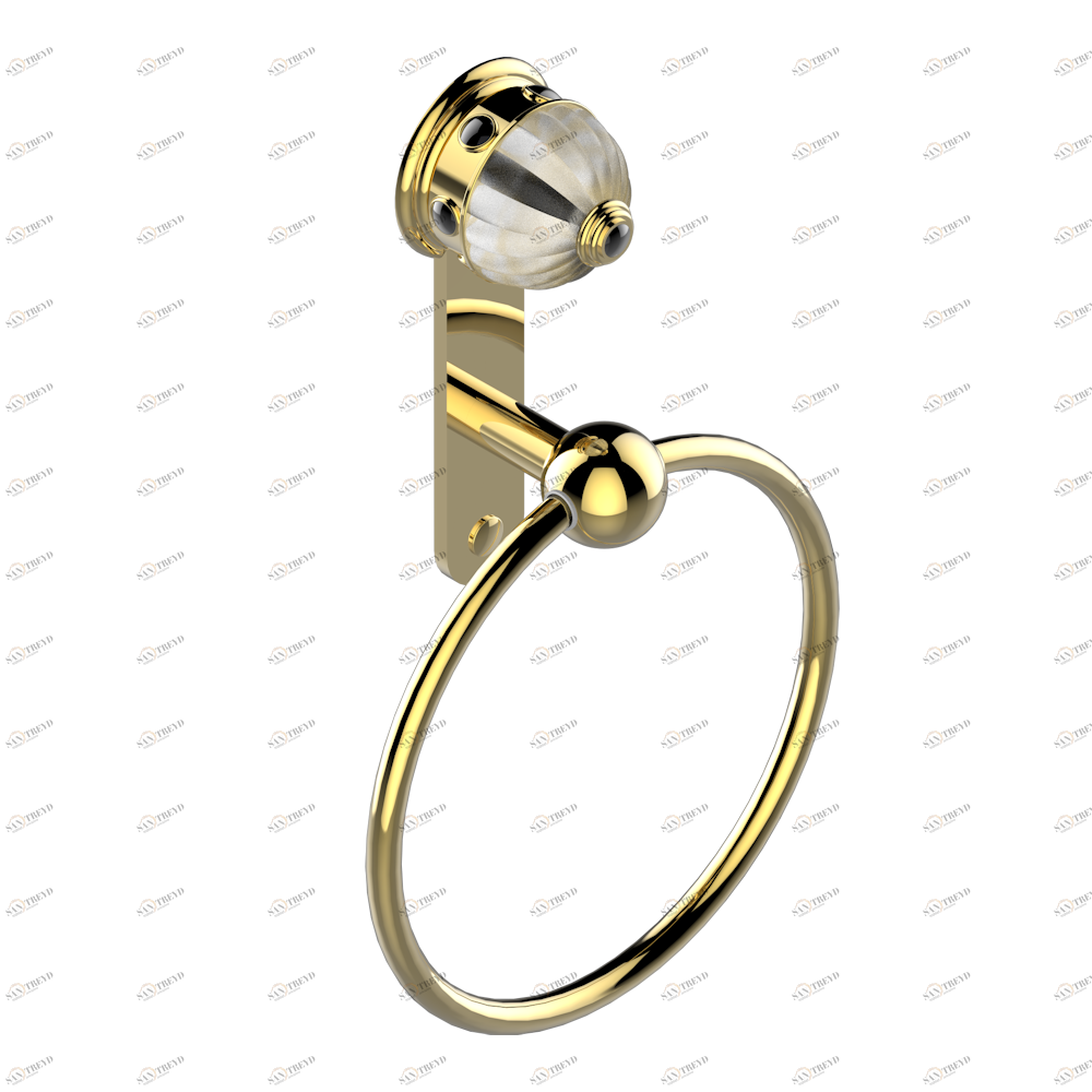 U1V-504N Полотенцедержатель-кольцо-Ø 180 мм одинарное Thg-paris Cheverny Золото U1V-504N CAT.F