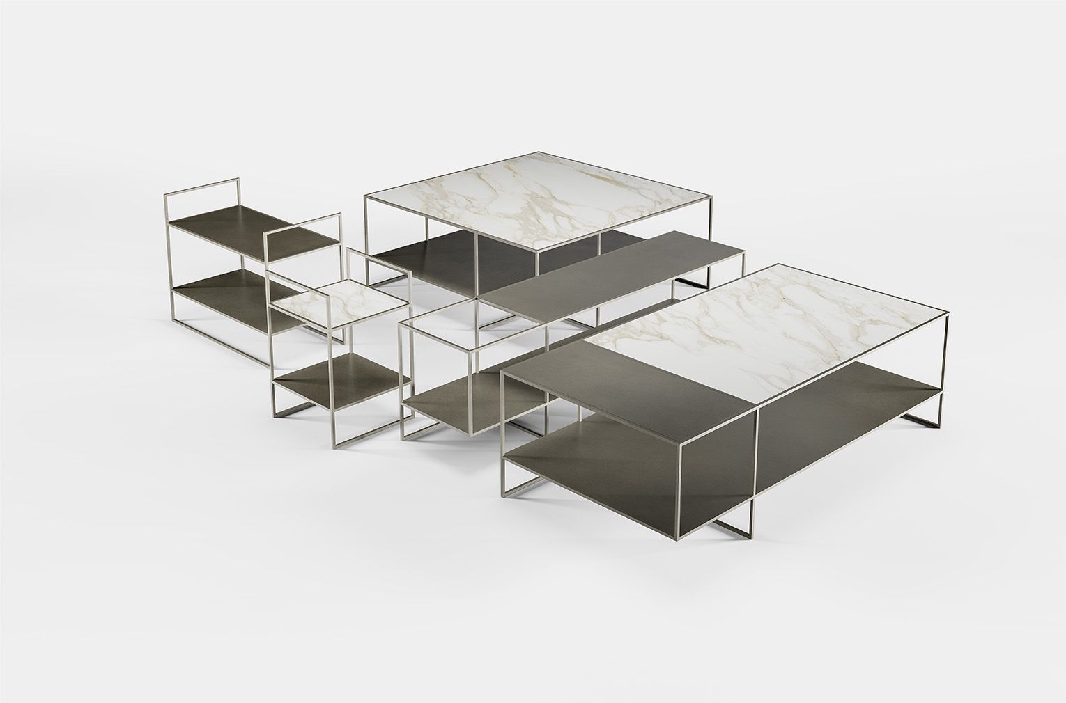 Металлический журнальный столик Ronda Design AXIS ARCH-00113726 - Вид №7