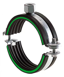 Хомут OPTIMAL DÄMMGULAST®, М8/M10, ¾" (25-30 мм), с зелёной опознавательной полосой, оцинкованный