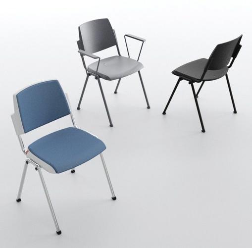 IBEBI Штабелируемый стул с огнестойкой обивкой sun-id-1464766 - Вид №1