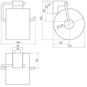 Emco Bad Держатель металлического рулона Mundo 3300 001 01 - Вид №2