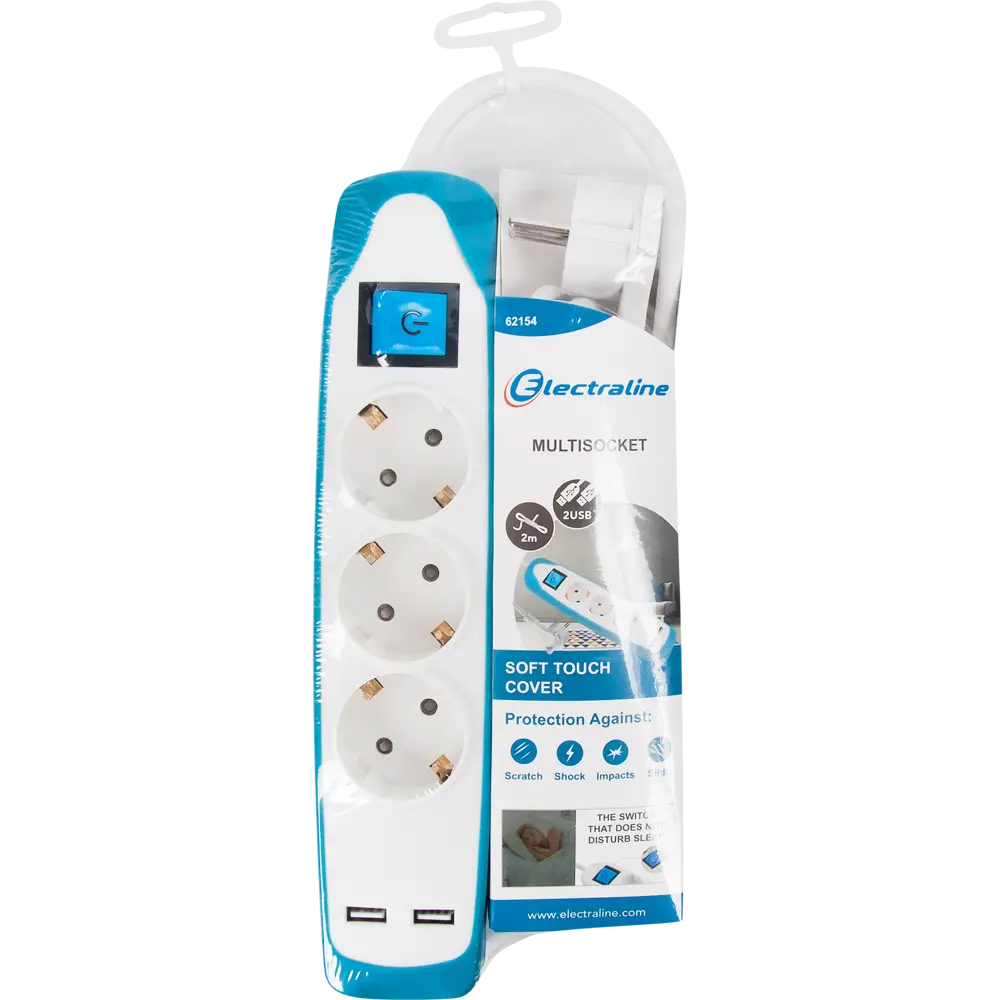Удлинитель Electraline с тремя розетками и заземлением 82999490 STLM-0038658 - Вид №5