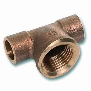 141301812 SANHA 4130G тройник ВП-ВР-ВП, бронза 18x1/2x18 мм