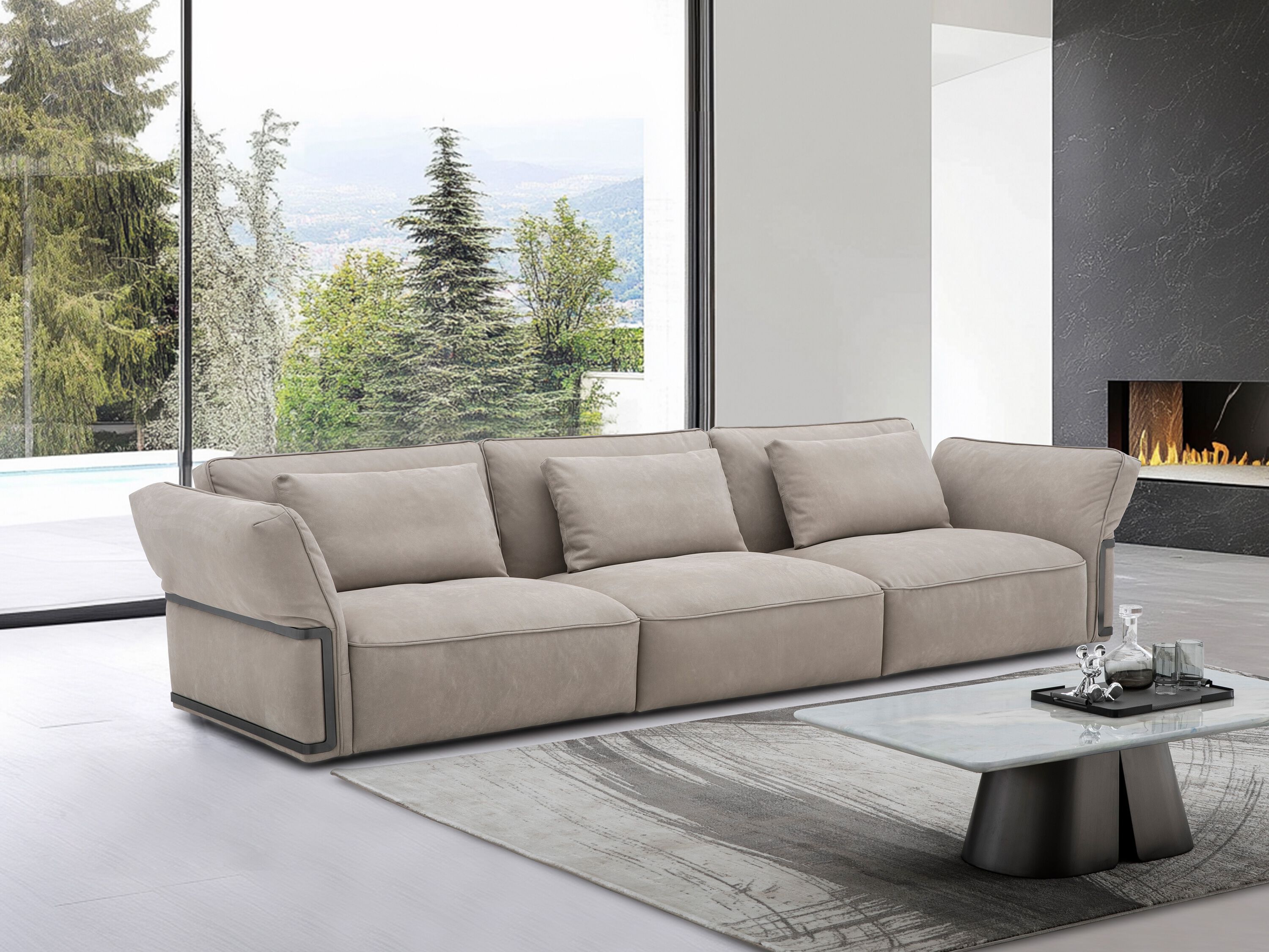 Кожаный линейный диван CAMPO DE' FIORI LUXE ARCH-00114068 - Вид №8