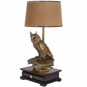 33006/1,34057 Настольная лампа с бюро Ученый Филин Тюссо Поталь BOGACHO