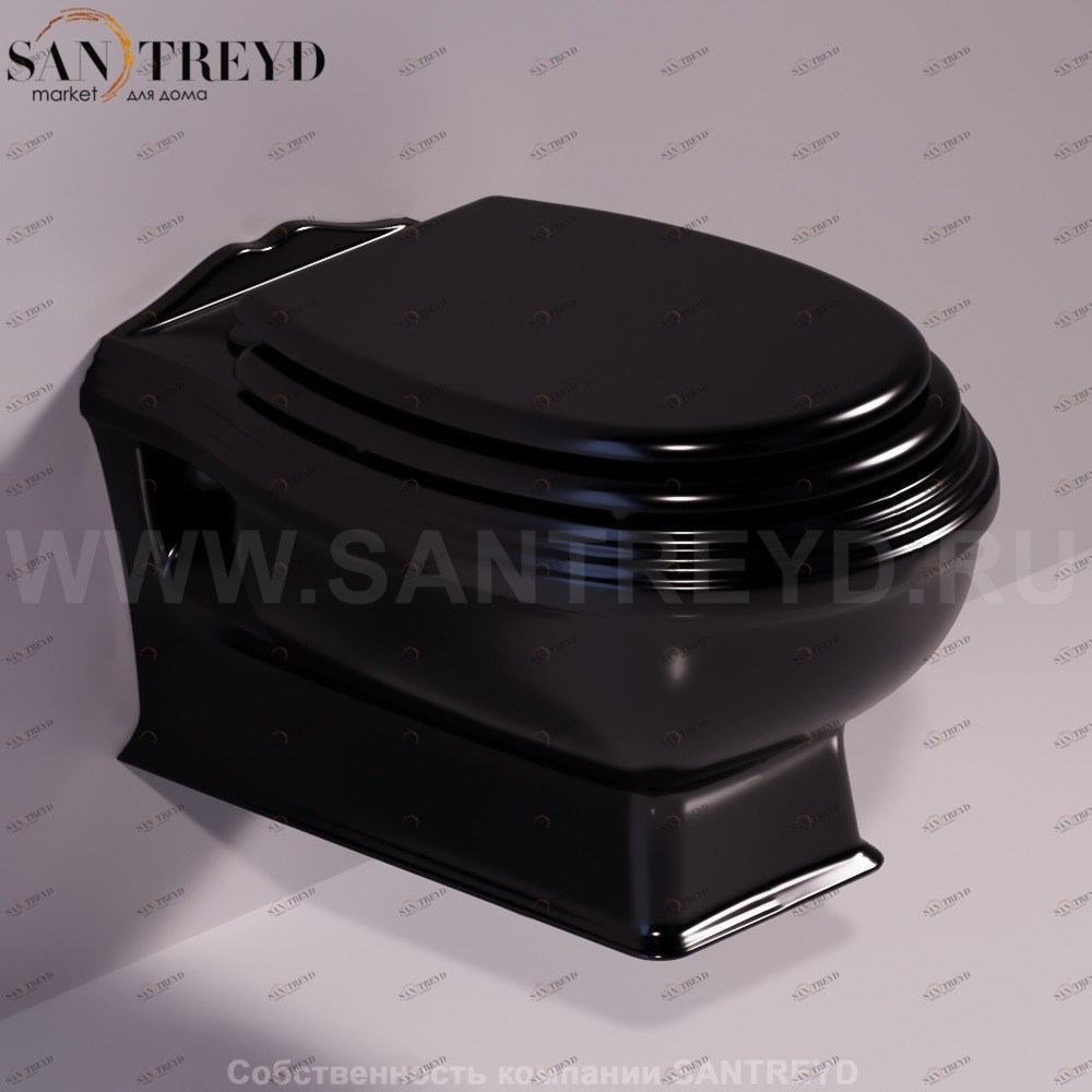 AR841NERO Подвесной унитаз настенный Черный Simas Arcade Италия