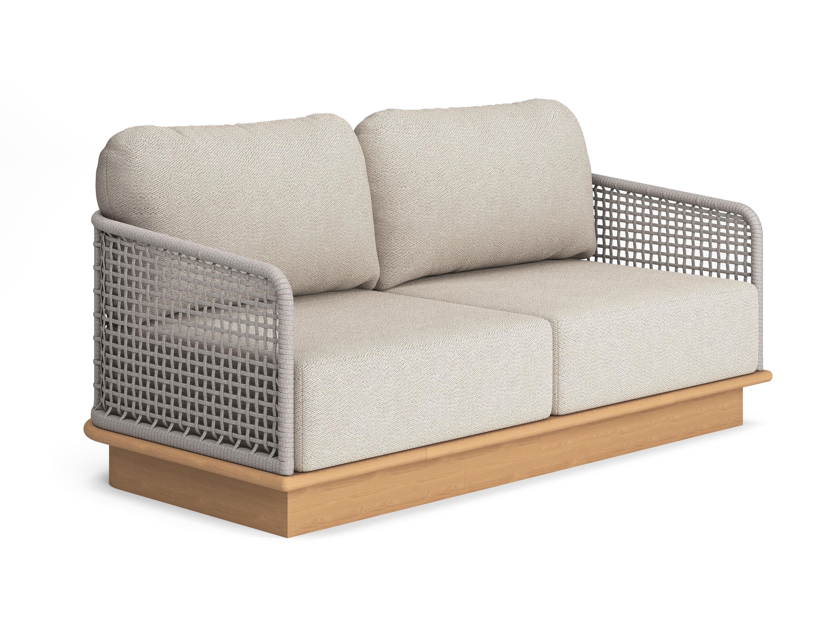 2-местный тканевый линейный садовый диван Jati Kebon Акры ARCH-00146304 - Вид №1