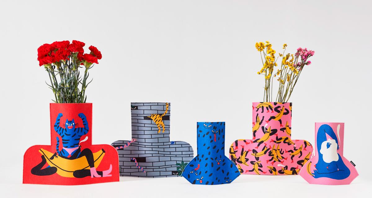 072145 Ваза L Urban Jungle SANCAL FLOWER POWER - Вид №2