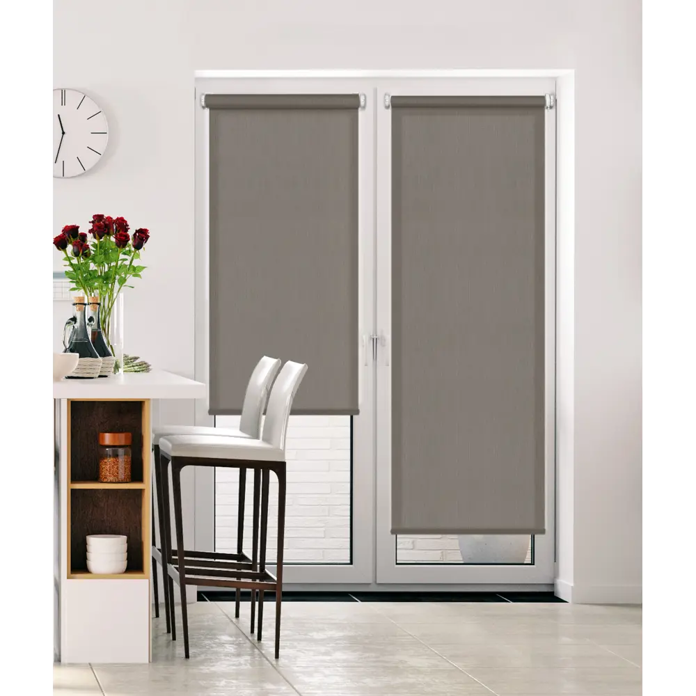 Штора рулонная Inspire Шантунг 110x250 см коричневая 82807431 STLM-2046024 - Вид №5