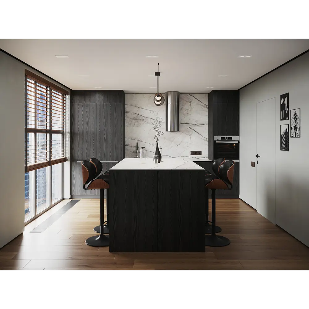 Фасад кухонный KONSENSA Канск 60×77 см черный ЛДСП 89423384 STLM-1574260 - Вид №4