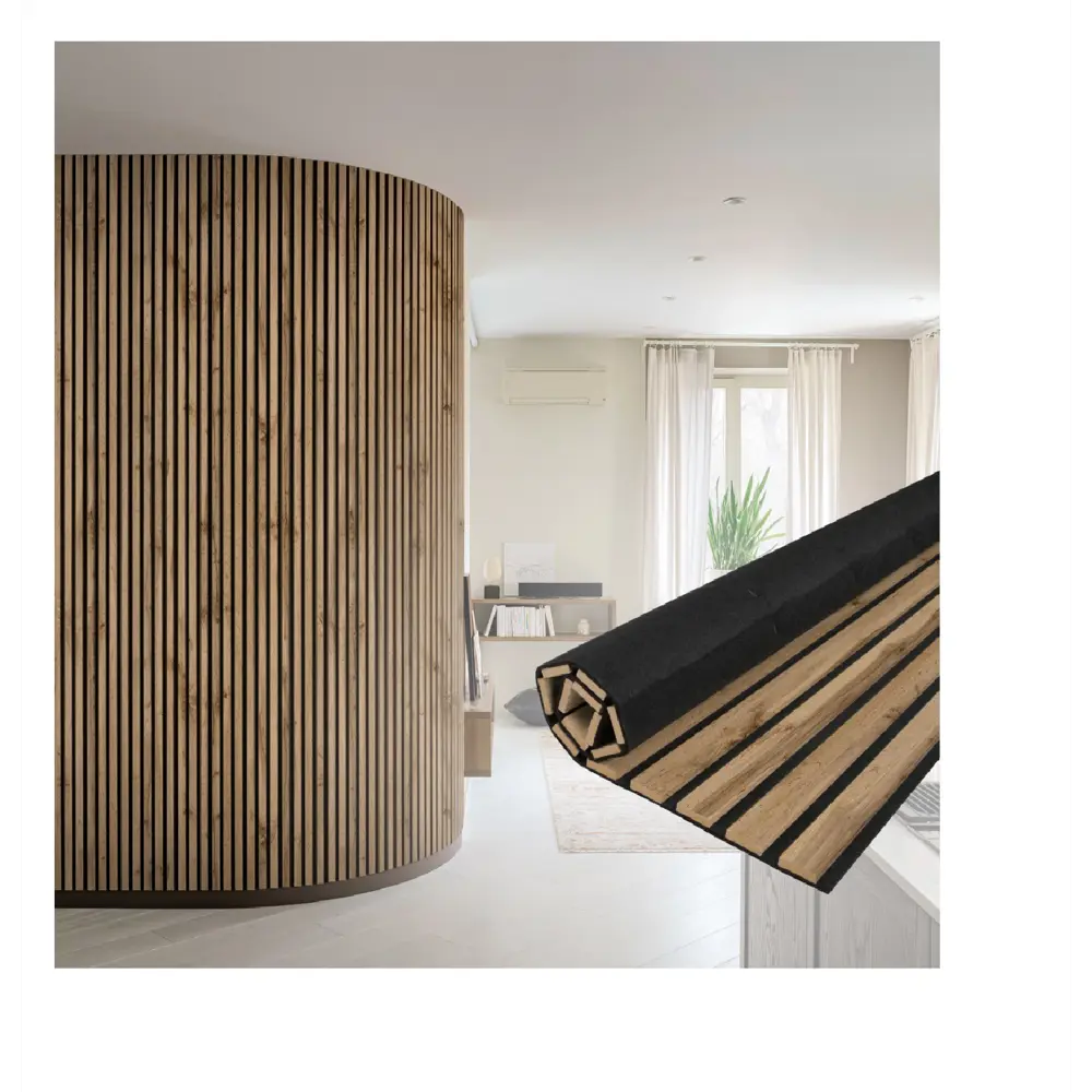Панель акустическая 3D МДФ Stella пекан 0.9x60x278 см STLM-2038353 - Вид №2