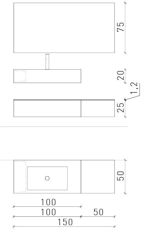 Archeda Подвесная тумба под умывальник из дерева с зеркалом Decò Deco sun-id-1418454 - Вид №4