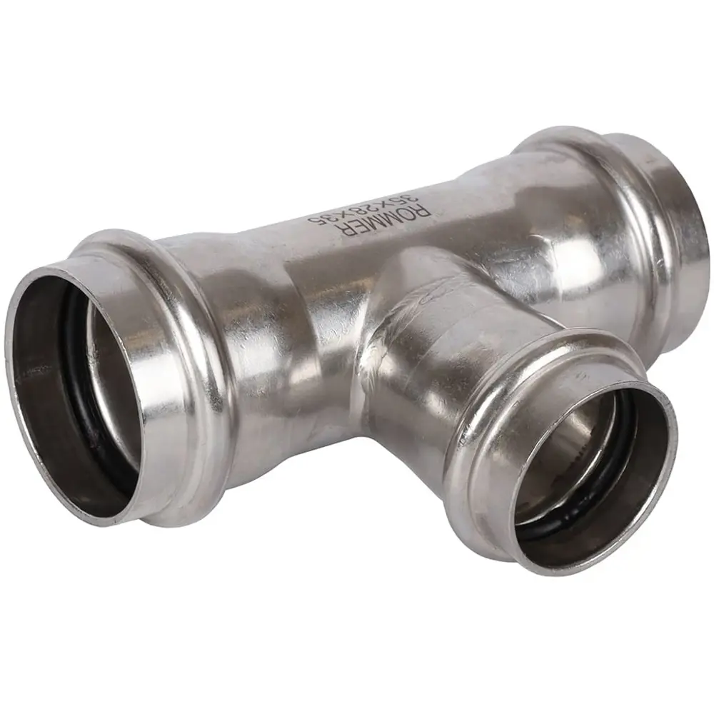 Тройник переходной Rommer 35x28x35 мм ВПр нержавеющая сталь 88011351 STLM-2060501 