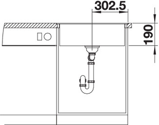 517657 Кухонная мойка Blanco Dalago 6-F жасмин  Blanco Dalago Жасмин - Вид №4