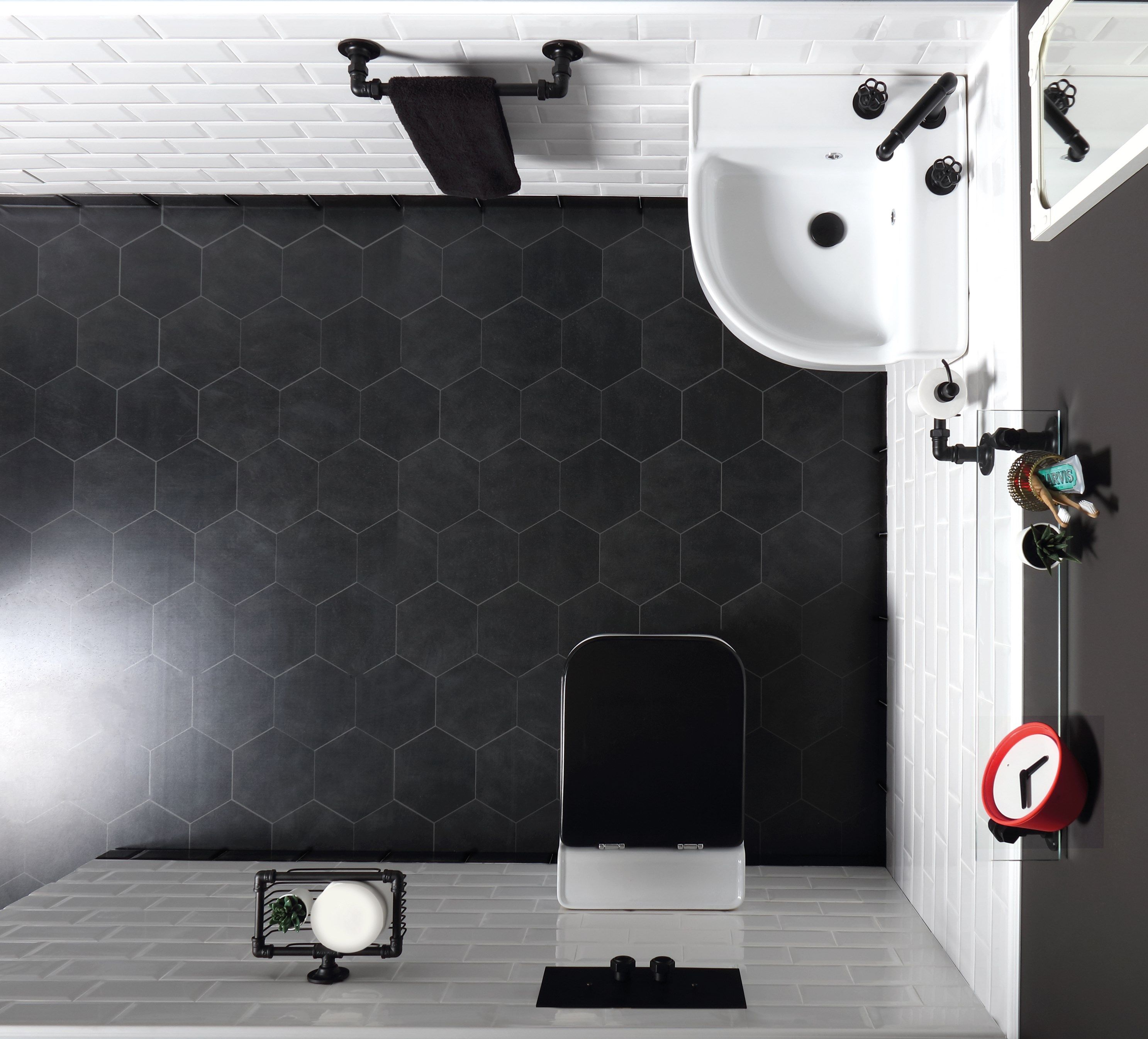 Керамический угловой подвесной умывальник BLEU PROVENCE Industrialis ARCH-00029130 - Вид №2