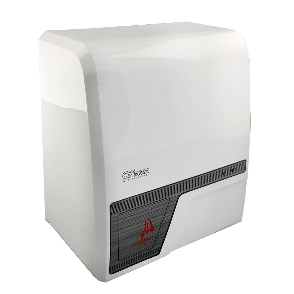 GFmark - Сушилка для рук, корпус пластик АБС, белая, квадратная 1500W, код: 6908 