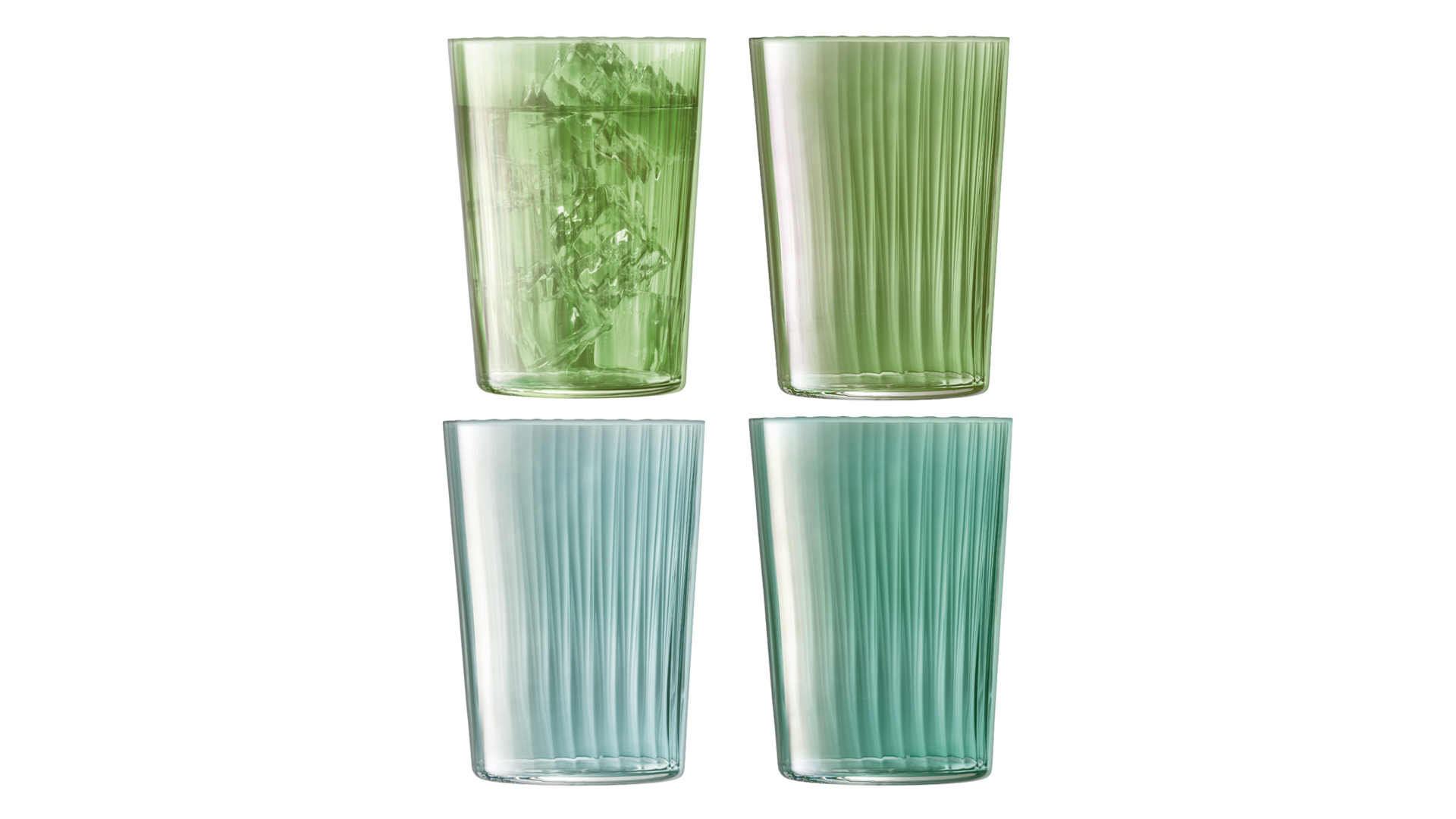 10656281 LSA International Набор стаканов LSA International, "Gems", 560мл, изумрудный, 4шт. Стекло - Вид №4