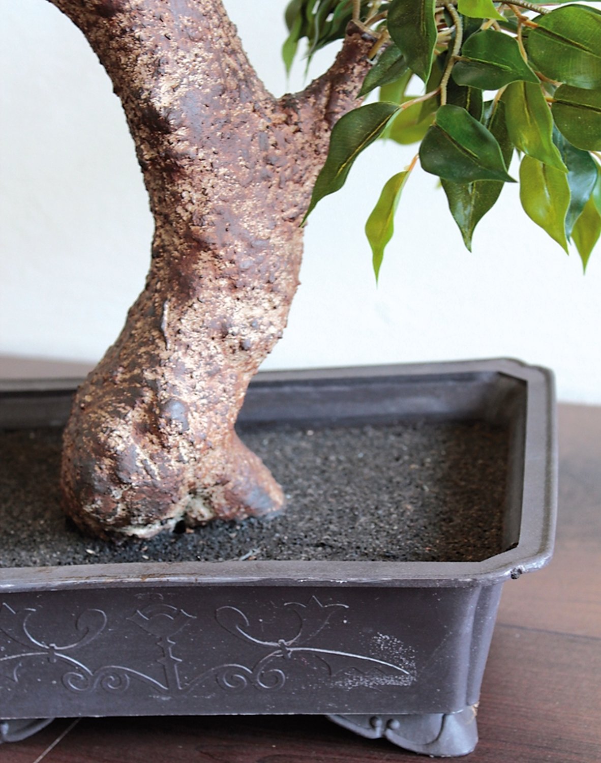 5438 883 a3 Искусственный фикус бонсай, горшечный, 884 листа, 90 см, зеленый H-andreas  - Вид №1