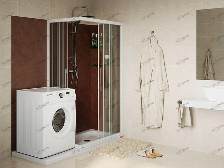 Remail by G.D.L. Угловая душевая кабина на заказ Trasformazione vasca in doccia sun-id-1447049