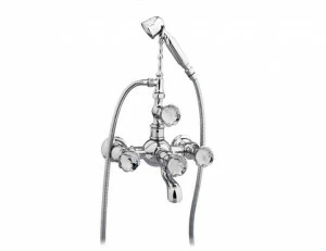 035216.000.00 Душевой набор для ванны с кристаллами сваровски Золото 24К