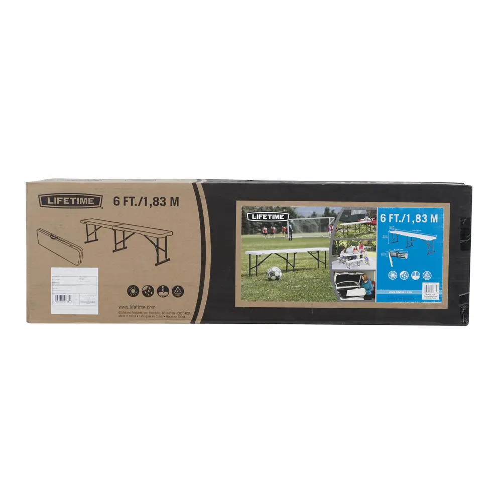 Скамья садовая Lifetime туристическая складная 183x29x42 см пластик белый 15088172 STLM-2210028 Santreyd  - Вид №19
