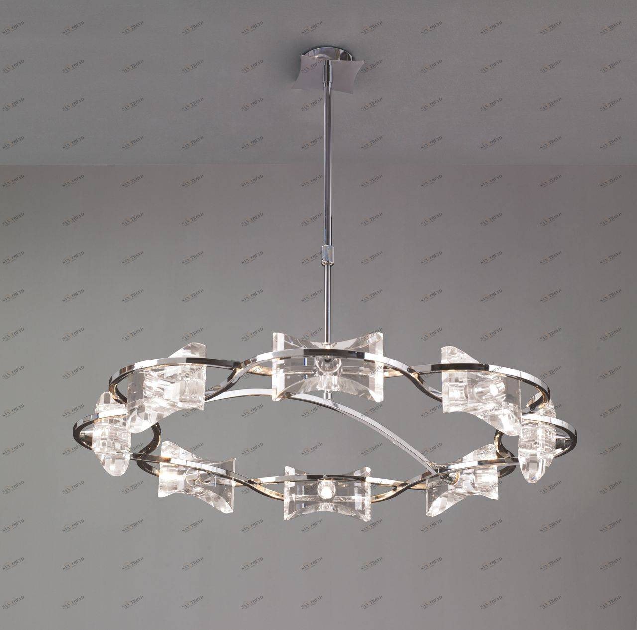 Подвесная люстра Mantra Krom 0888 MANTRA ДИЗАЙНЕРСКИЕ, KROM CHROME 055869 Хром 