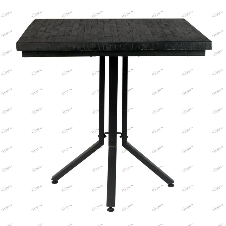 Стол Maze, квадратный, черный White Label Living 2100086