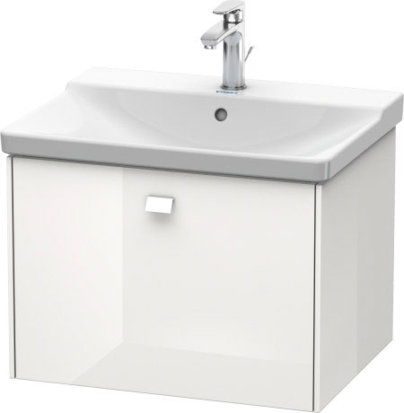 BR402000909 Brioso Тумбочка подвесная Светло-голубой матовый декор Duravit - Вид №2