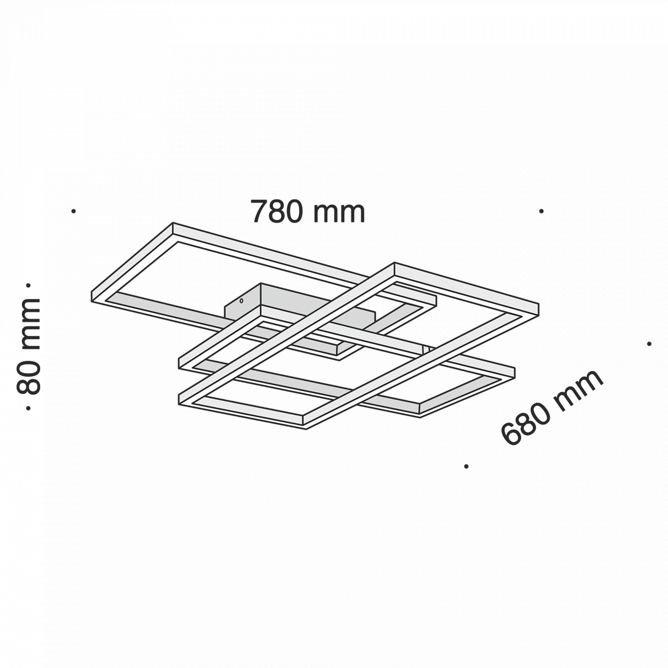 Светильник потолочный светодиодный черный Line MOD015CL-L80B4K TECHNICAL ДИЗАЙНЕРСКИЕ, TECHNICAL 00-3956929 Черный  - Вид №4