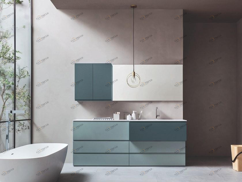 ARBLU Лаковая тумба под умывальник со шкафом Hito sun-id-1421709