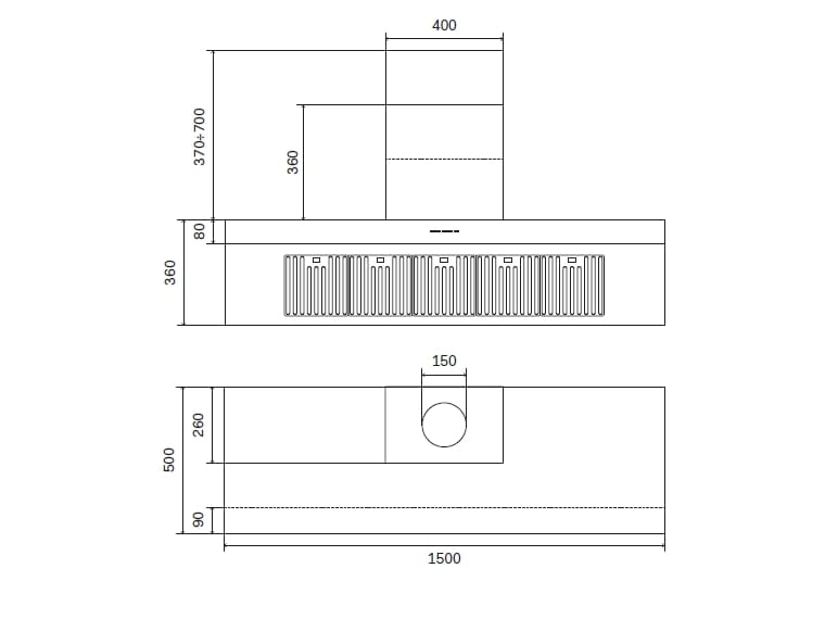 Настенный стальной вытяжной шкаф класса а Ilve Professional Plus ARCH-00100135 - Вид №1