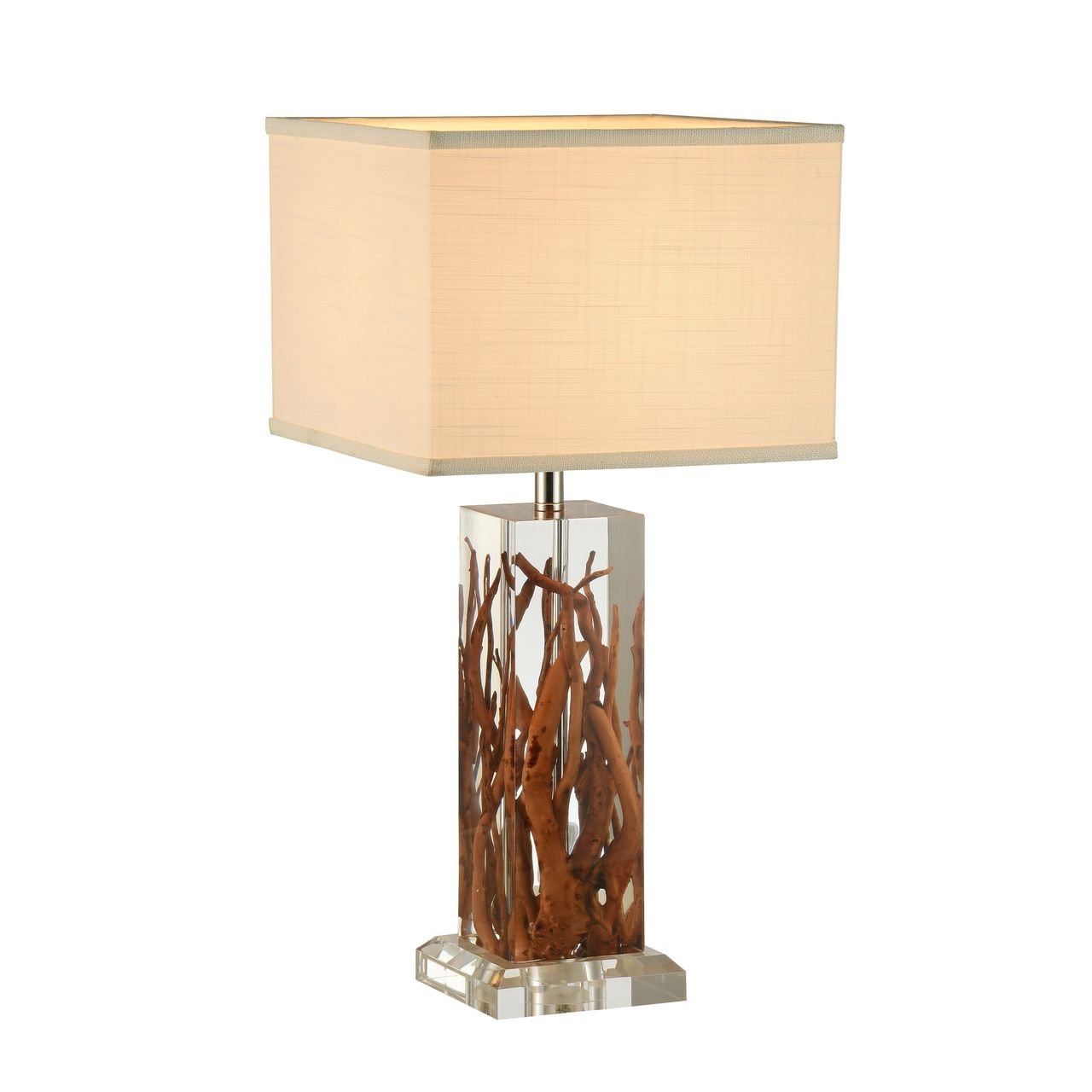 Настольная лампа Divinare 3200/09 TL-1 DIVINARE ВАЗА 110465 Белый;коричневый  - Вид №1