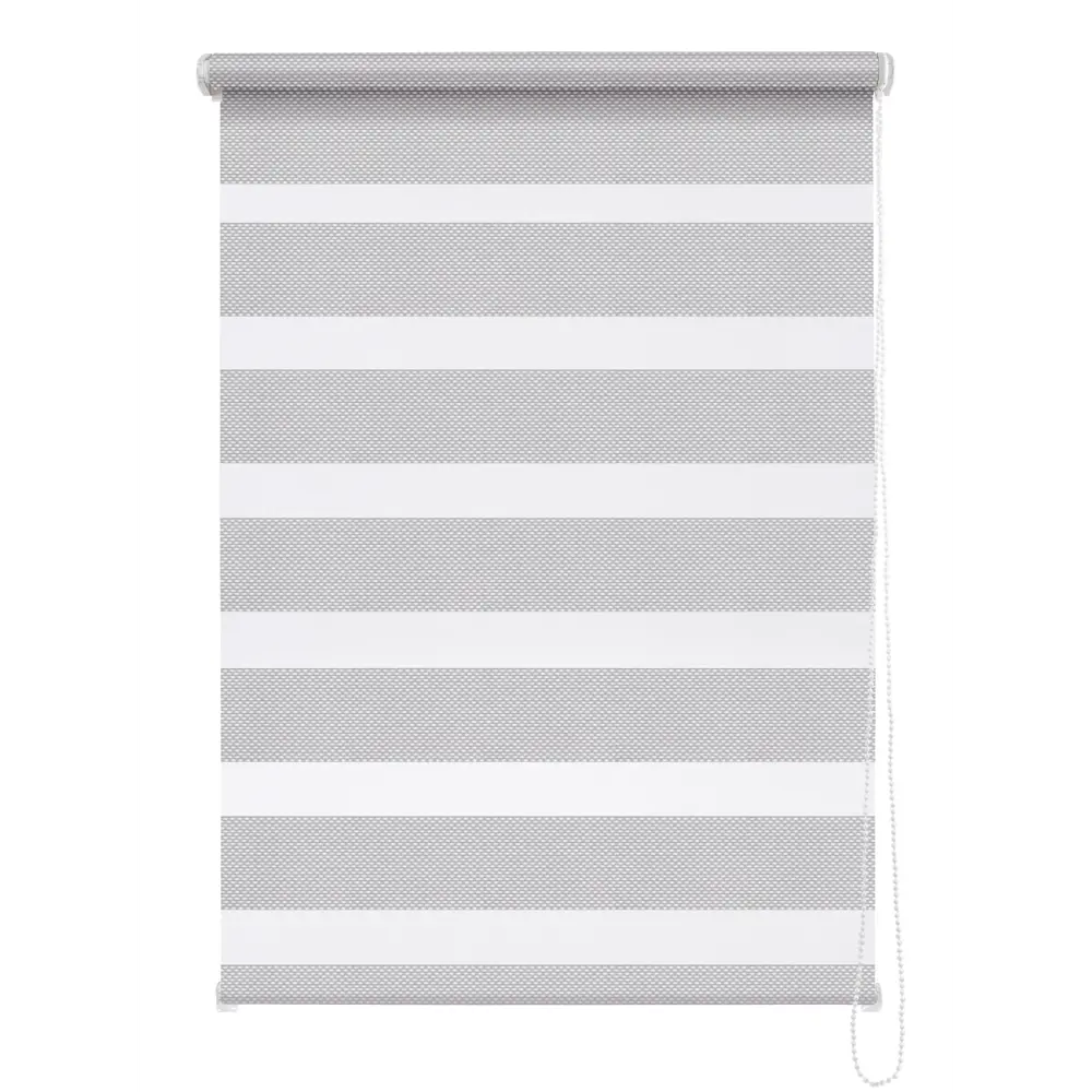 Рулонная штора день-ночь MIAMOZA Liza 120x160 см серая 89224872 STLM-1022269