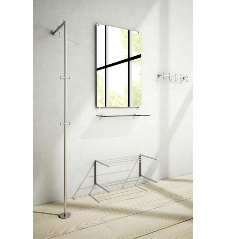 FROST Полка с держателями » прозрачная / матовая. Стекло Матовый N1108  - Вид №3