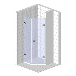 Душевая дверь в нишу 160x200 GK-862BG135 стекло прозрачное 6 мм GUTEWETTER TREND DOOR