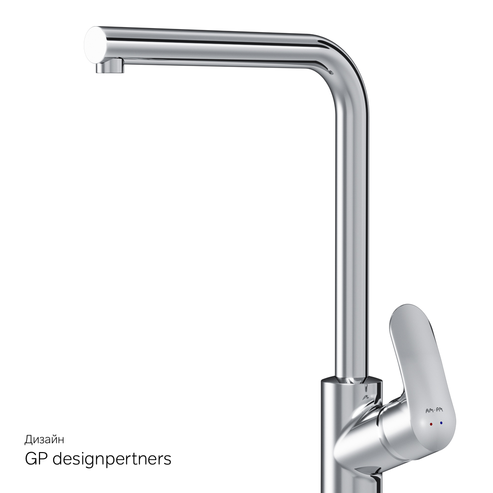 F8005000 смеситель для кухни L-образный излив хром шт. AM.PM Like - Вид №8