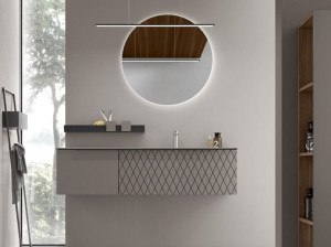 Подвесной умывальник с ящиками