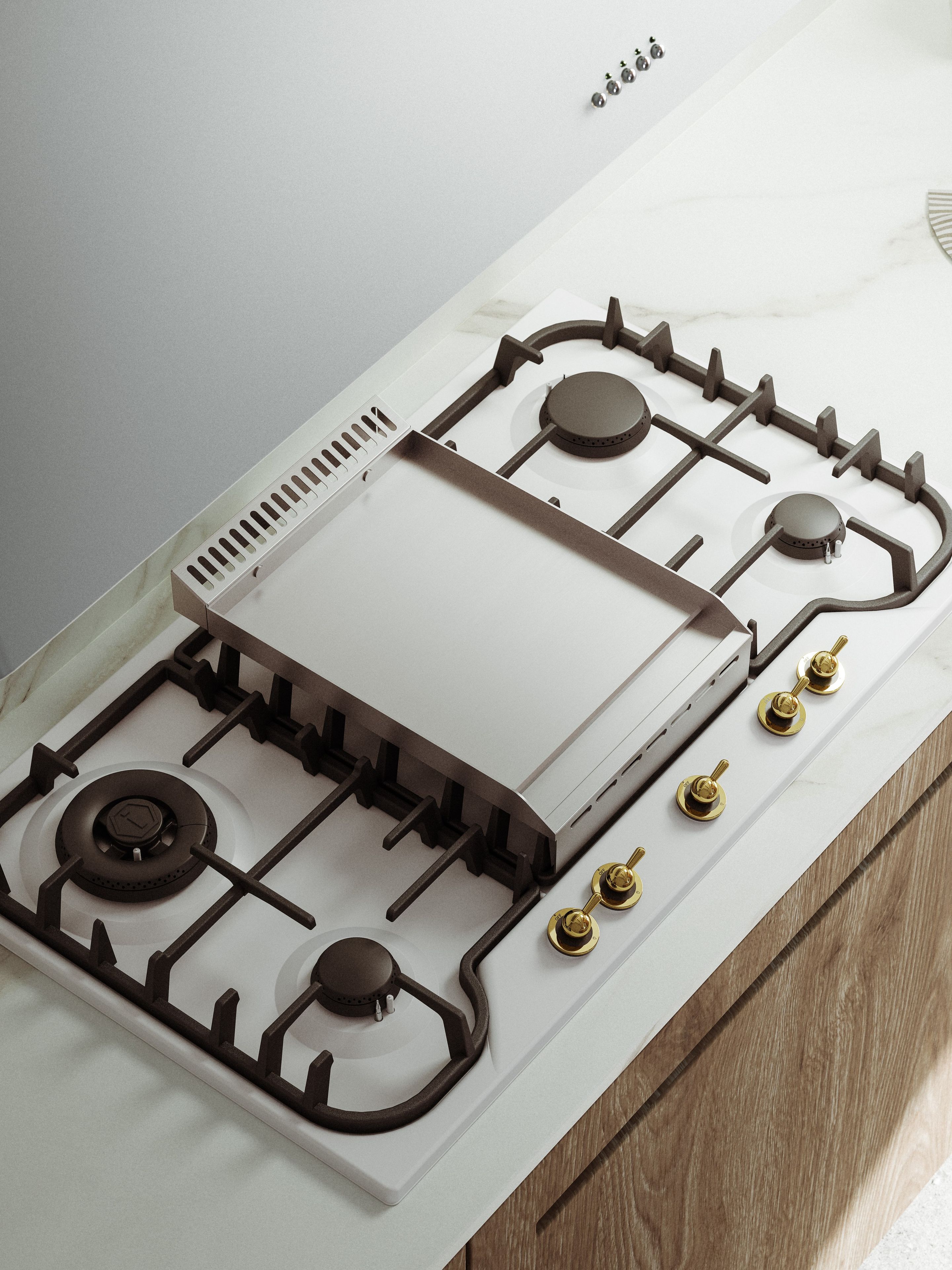 Встраиваемая газовая плита из нержавеющей стали Ilve Nostalgie ARCH-00095326 - Вид №1