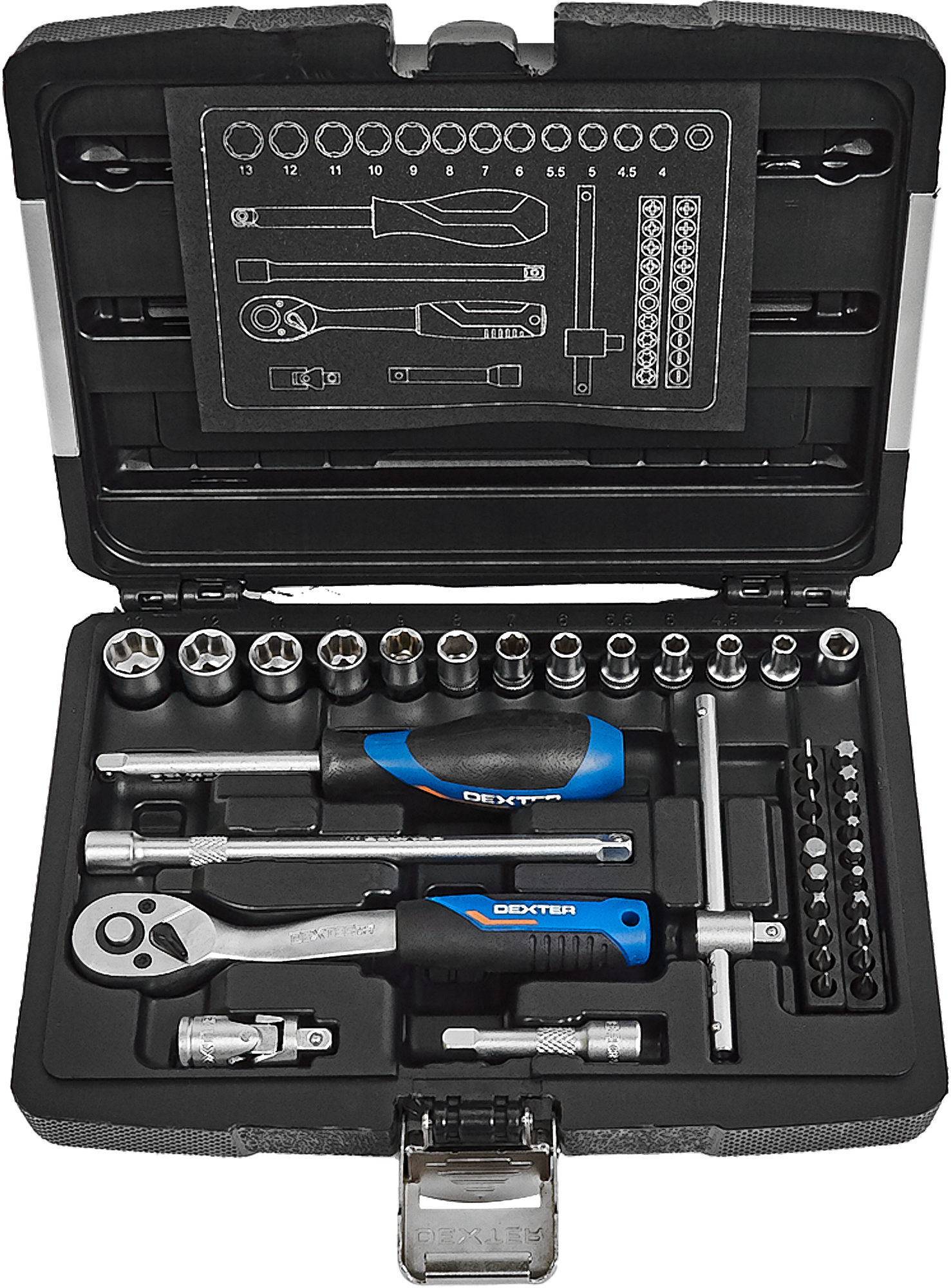 Набор инструментов Dexter: 39 предметов для домашнего ремонта 82612579 STLM-0031653 - Вид №1